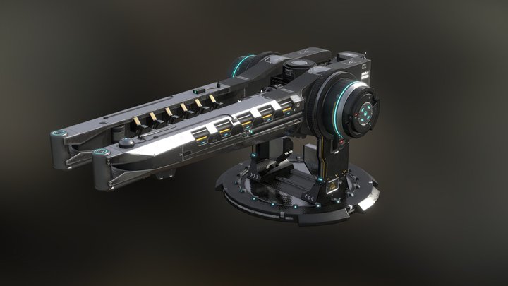 Ion Cannon Low 3D Model
