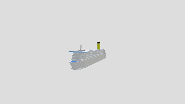 Cruise ship 3D Model