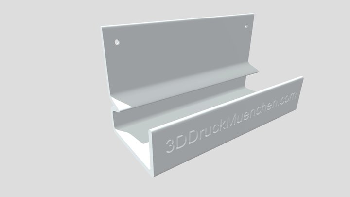 Handyhalter für die Wand mit Absturzsicherung 3D Model