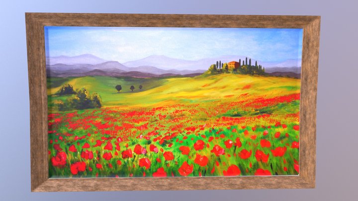 Painting landscape 3D Model