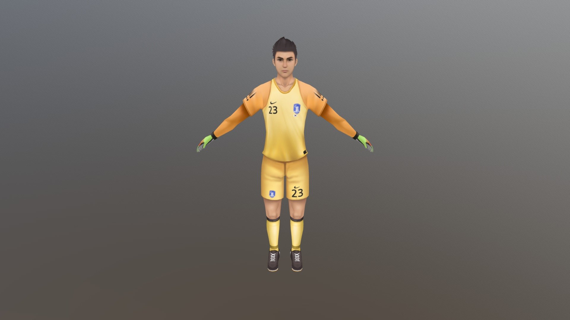 Footballer - Buy Royalty Free 3D model by thebome [a962221] - Sketchfab ...