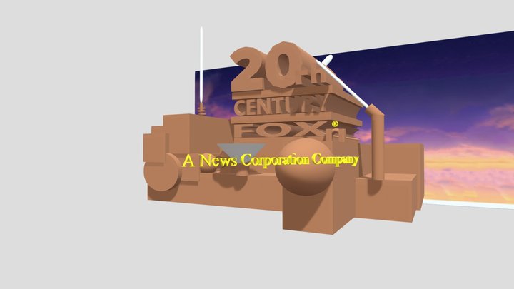(UPDATE) 20th Century Fox 1994 Model With Byline 3D Model
