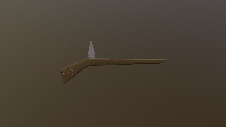 Gun Stock war club 3D Model