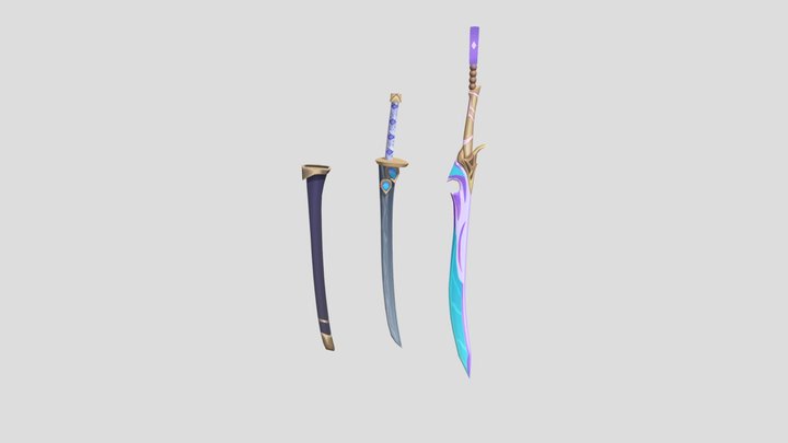 Yone - Weapon 3D Model