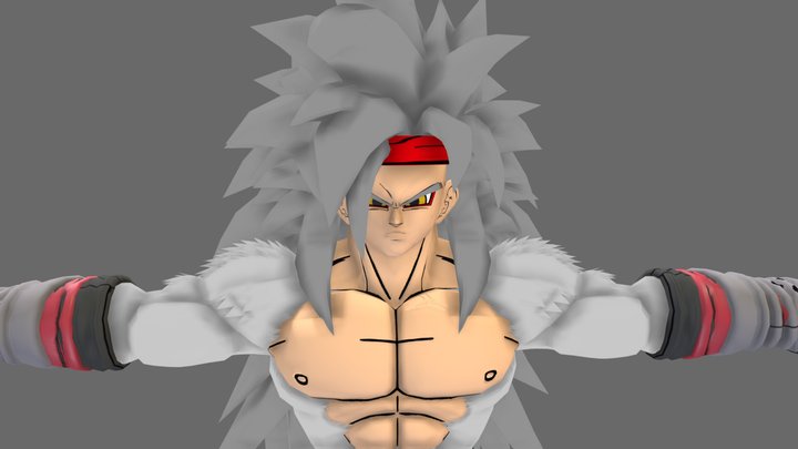 Bardock Super Saiyan 5 3D Model
