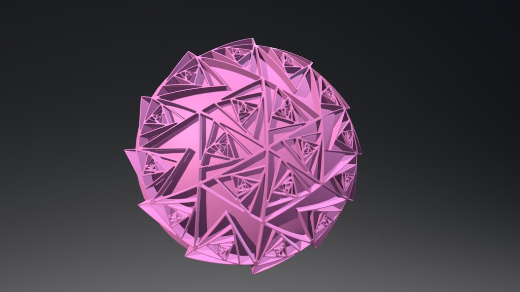 Spiraling Pink Triangles