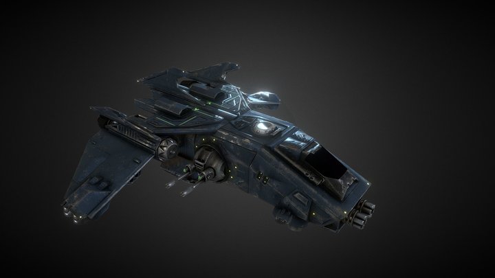 Fire Raptor Gunship 40k 3D Model