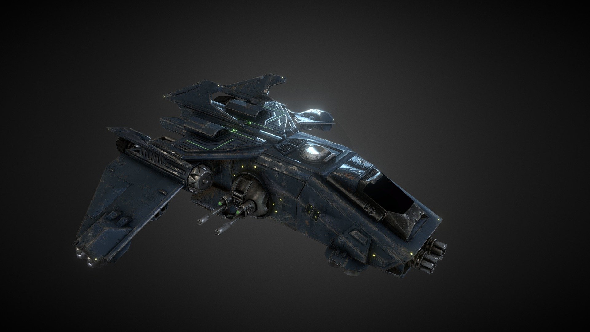 Fire Raptor Gunship 40k - 3D model by WuotanStudios (@donatemangacom ...