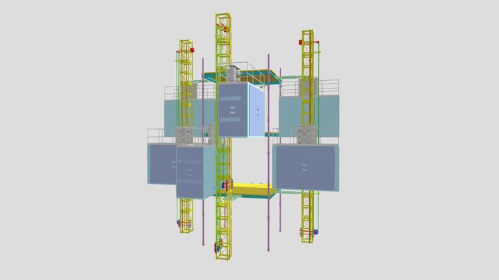 3d Hoist Complex 3D Model