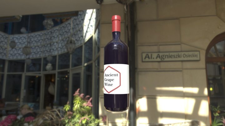 Wine Bottle 3D Model