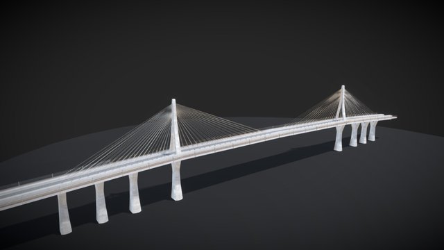 Cuarto puente sobre el Canal de Panama 3D Model