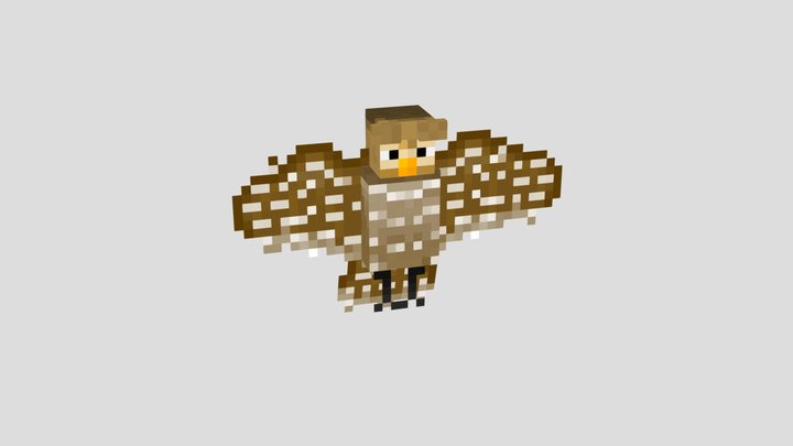 Owl / Hibou - Model Minecraft 3D Model