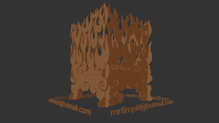 Firepit Flame 3D Model