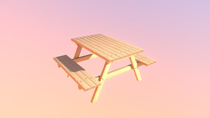 Picnic table 3D Model