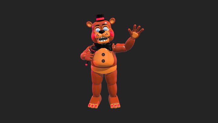 innacuratly stylized Toy freddy 3D Model
