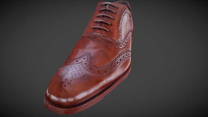 Leather shoe 3D Model