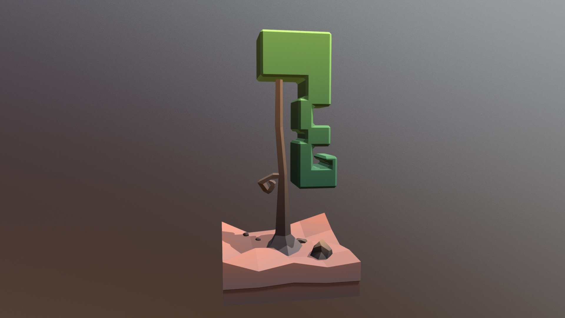 Low Poly Tree: The Curly Tree