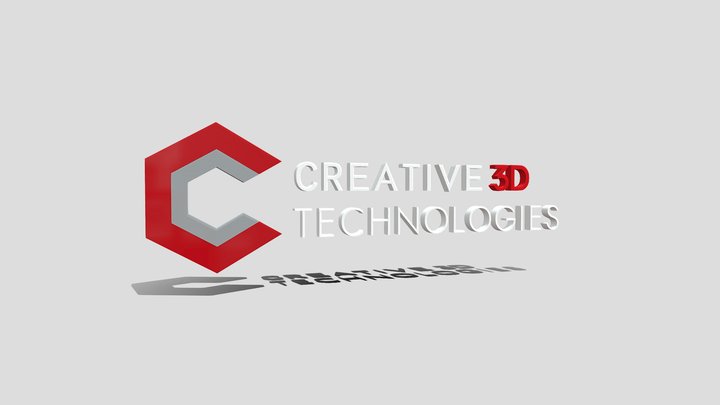 Creative 3D Technologies Logo 3D Model