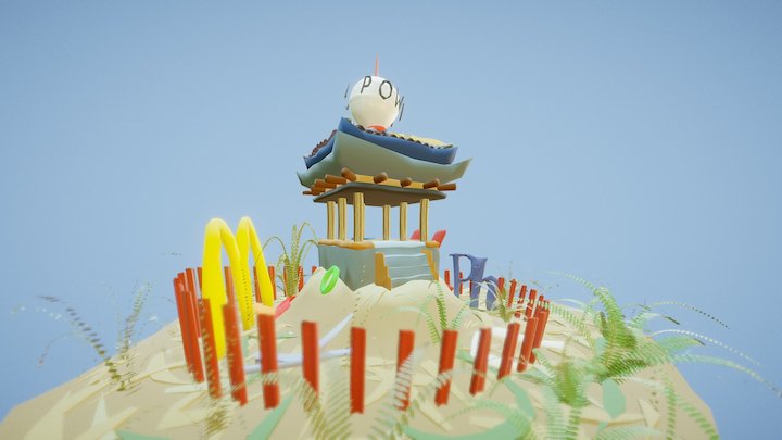Shrine 3D Model