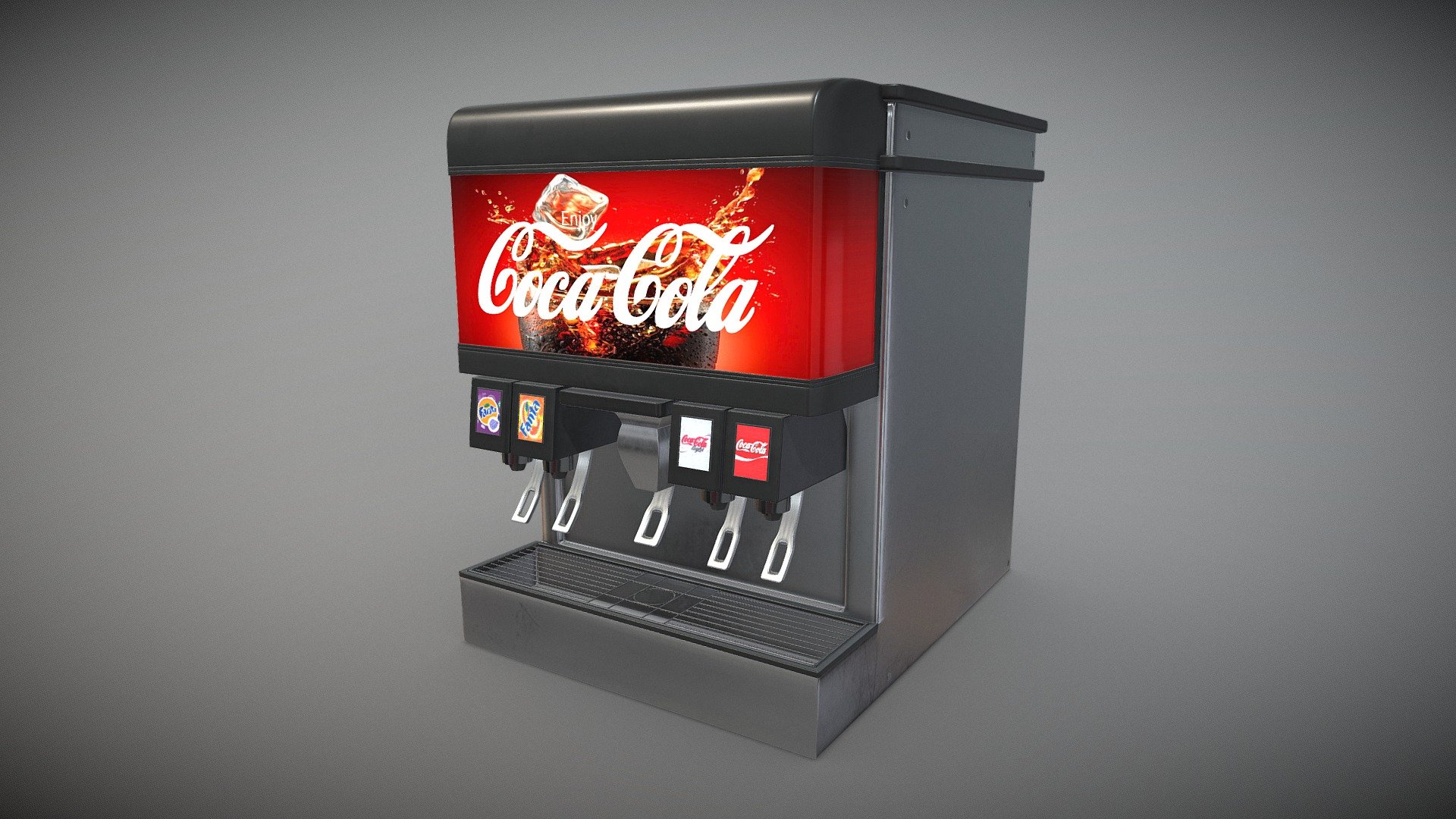 Drankenautomaat | Post mix dispenser - 3D model by Stichting Consortium ...