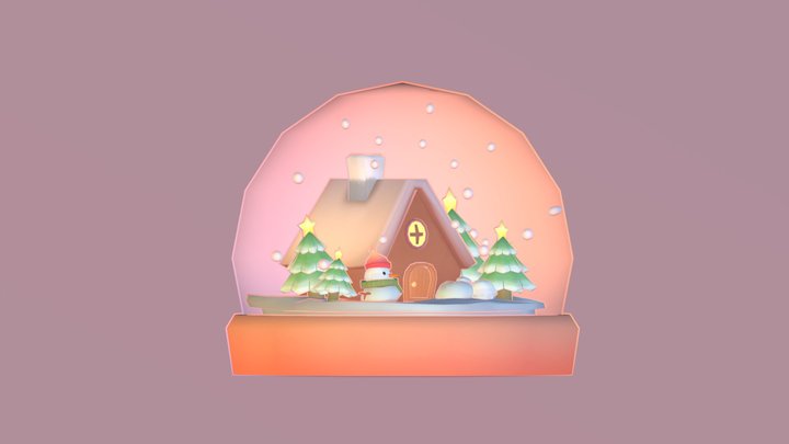 Cute Snow Globe~ 3D Model