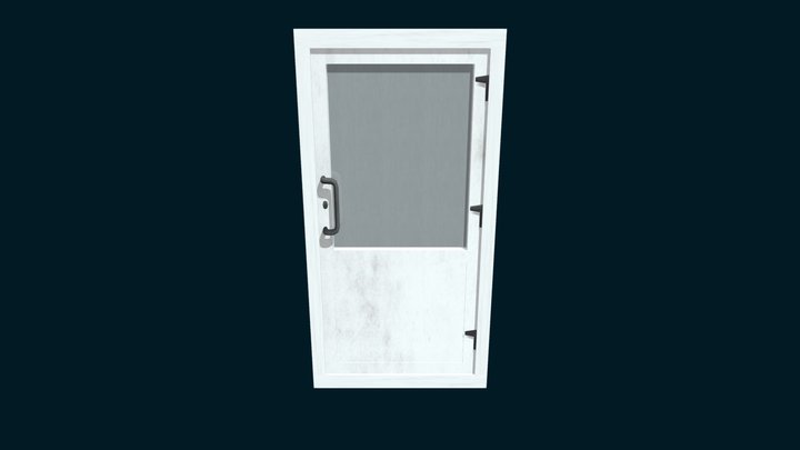 white_door_1 3D Model