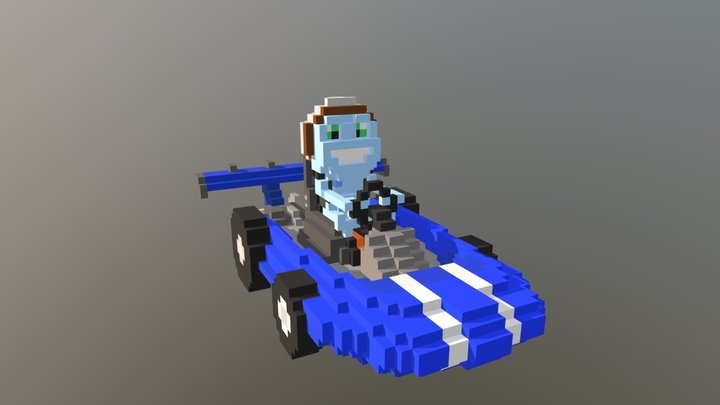 Crazy Frog 3D Pixel Racer 3D Model