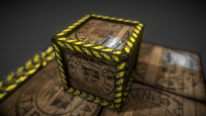 Crate | My first Sketchfab 3D Model