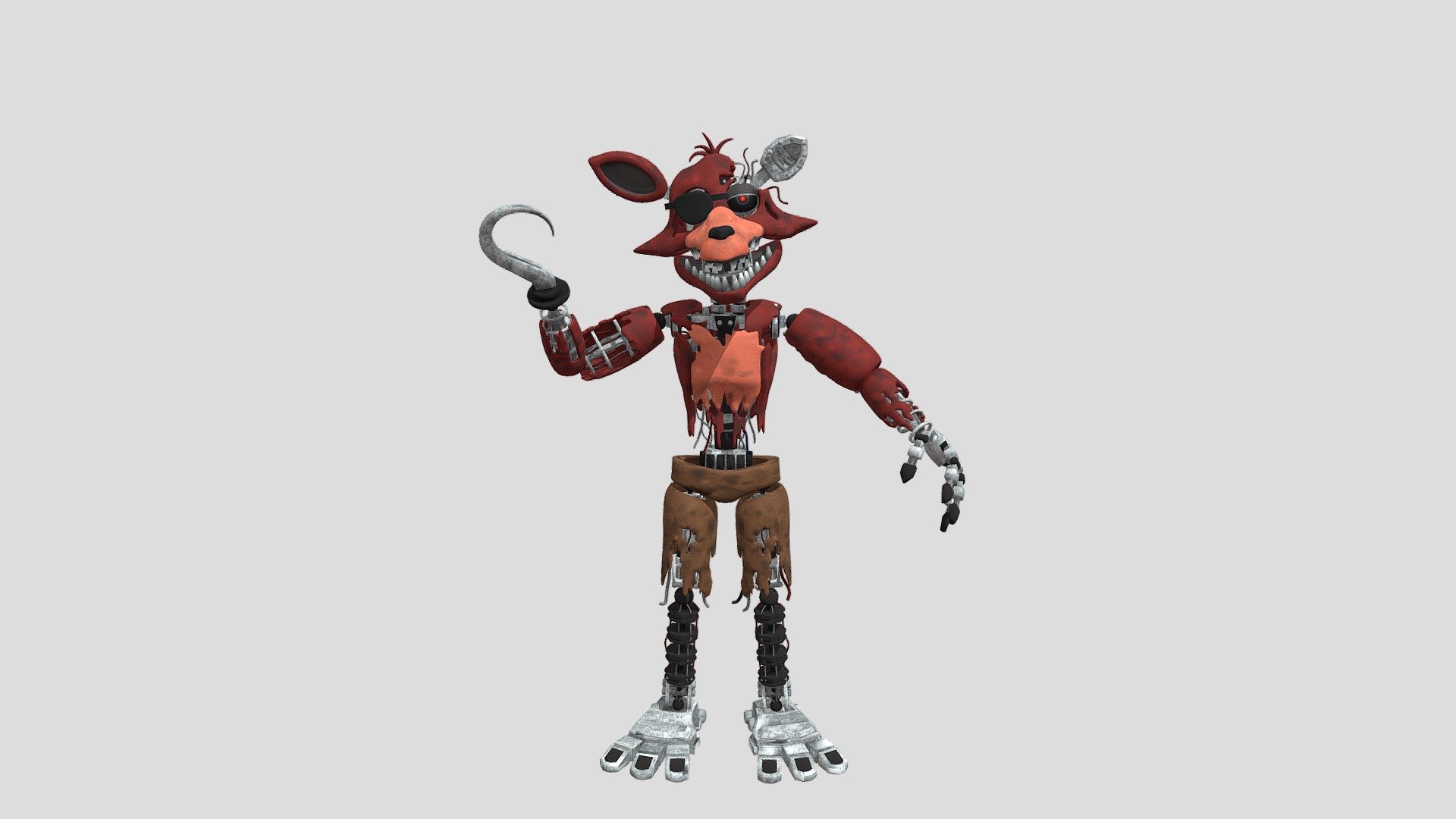 Withered Foxy  Five Nights at Freddy's 2 - 3D model by juztandy  (@juztandyyy) [db2f0ae]