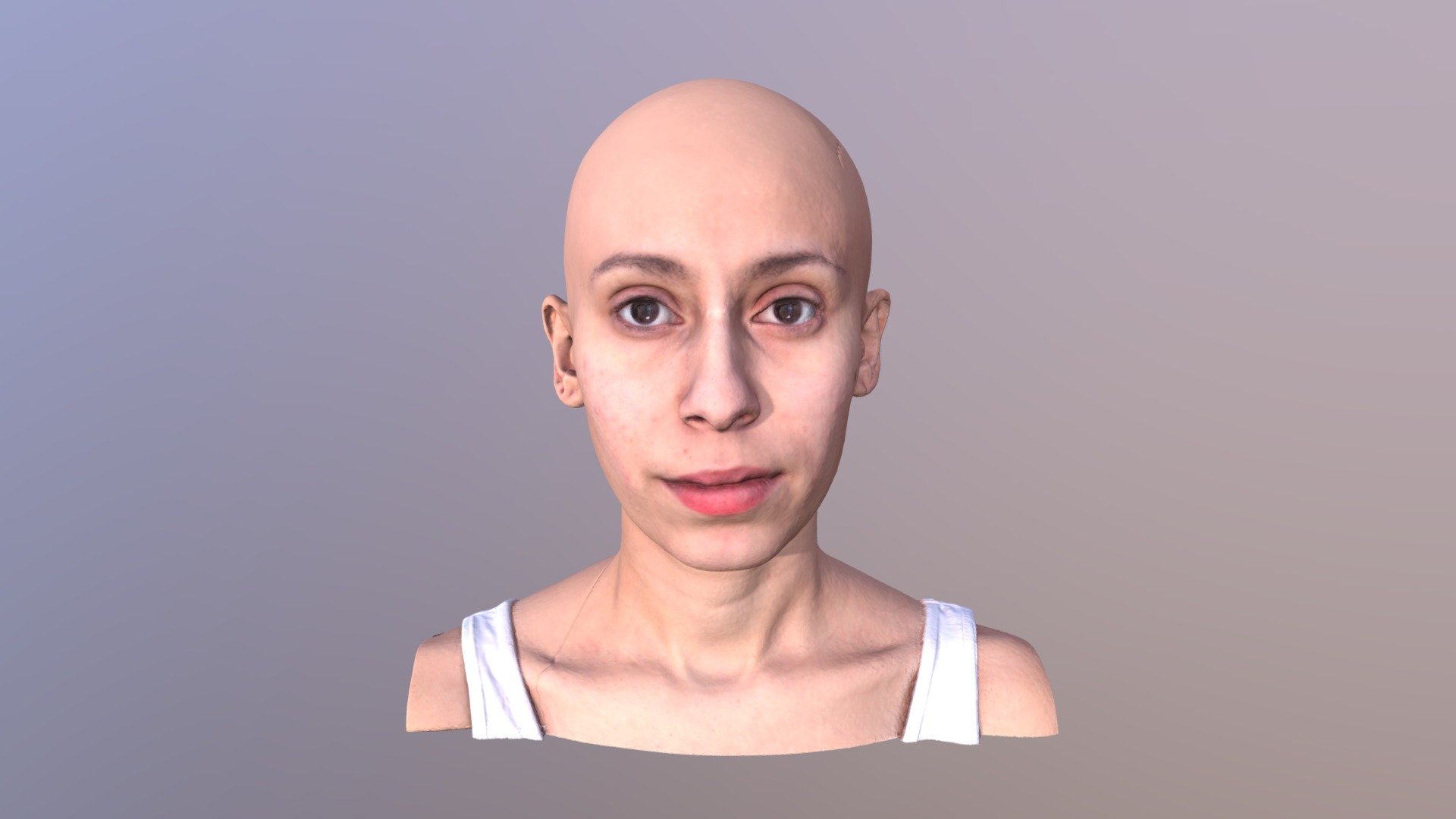 CLEANED Female 3D Head Scan - Buy Royalty Free 3D model by 3DSKScans ...