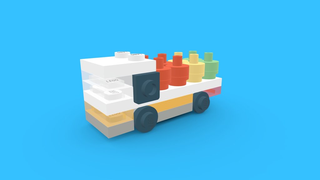 LEGO Micro Gas Bottle Truck MOC [#0369]