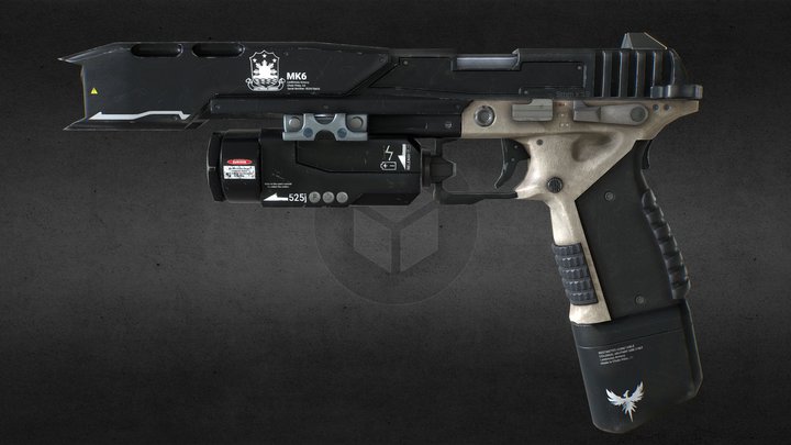 Smart Pistol MK6 2025 3D Model