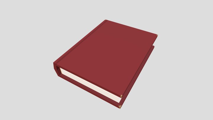 Book Closed Base Mesh 3D Model