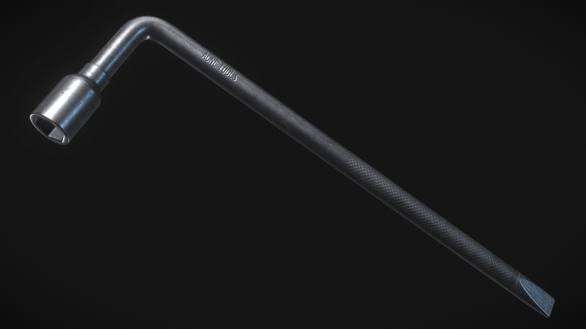 Tire Iron/Lug Wrench 3D model by chanoc [a978615] Sketchfab