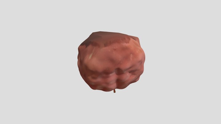 Upside-down Brain candle 3D Model