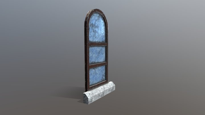 low poly window 3D Model