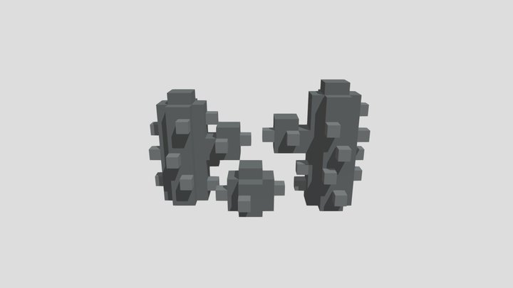 Chrome Dino (3D) Minecraft Skin