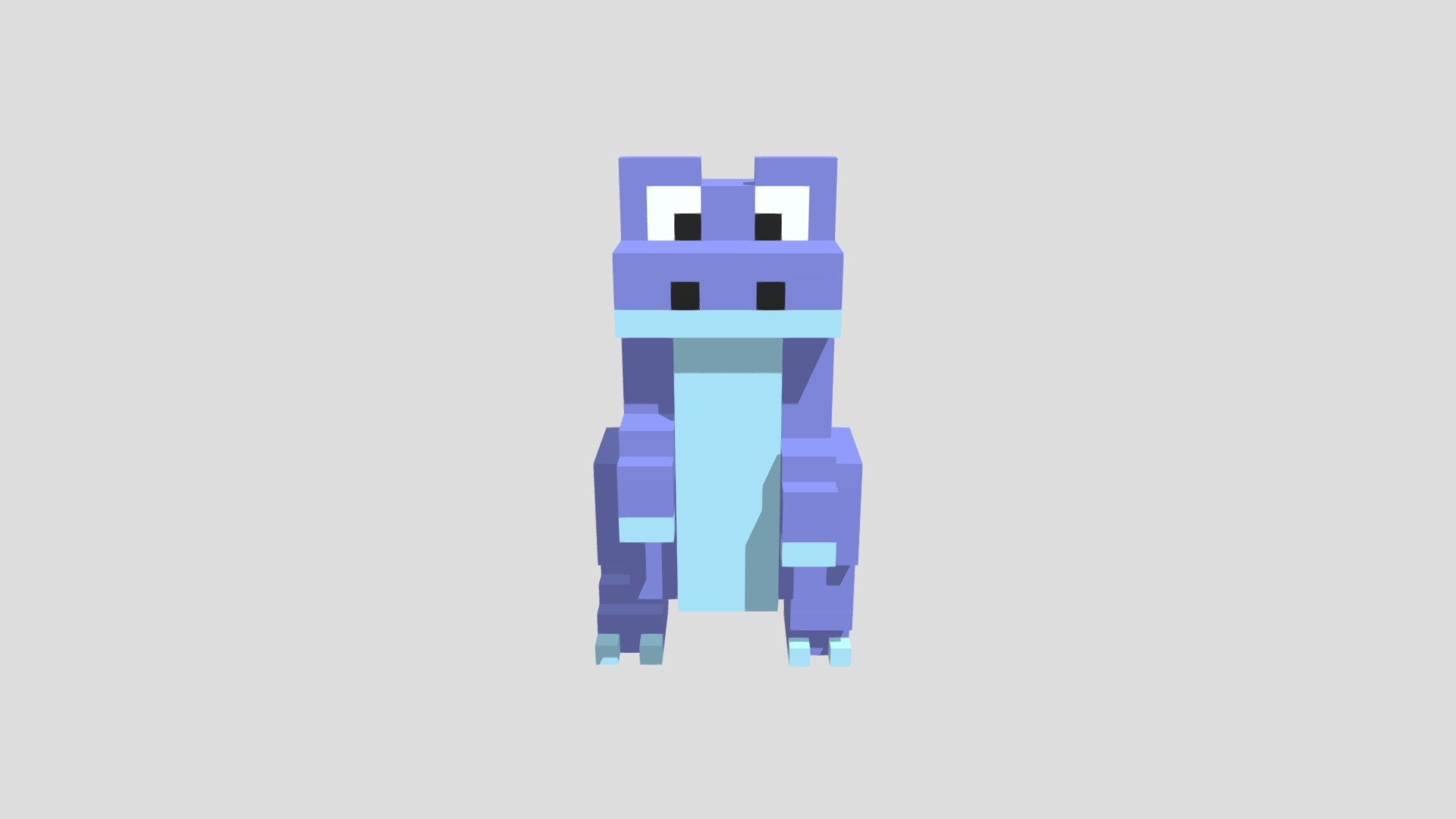 Hatch Blue Dino Right Leg Up