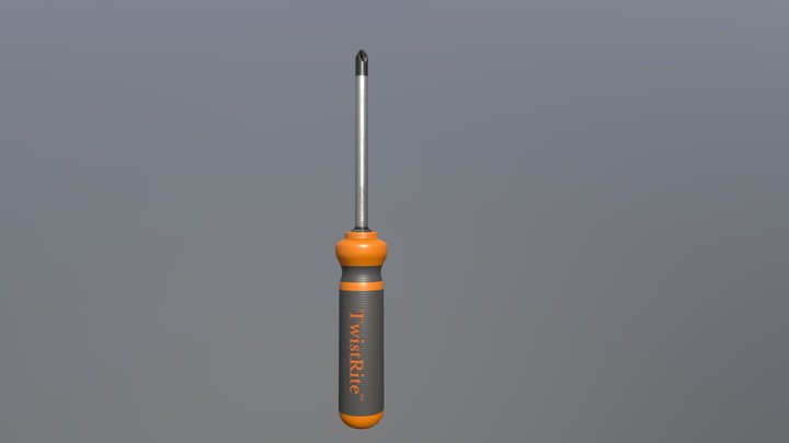 SCREW DRIVER FREE GAME READY ASSET – Modello 3D gratuito STL