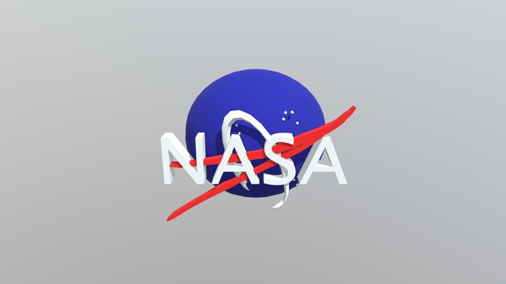Nasa 3d Logo 3D Model