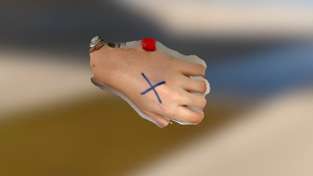 Paul hand left3 3D Model