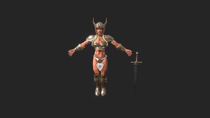 Valkyrie cinematic model 3D Model