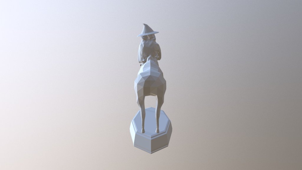 Black Knight Chess Piece