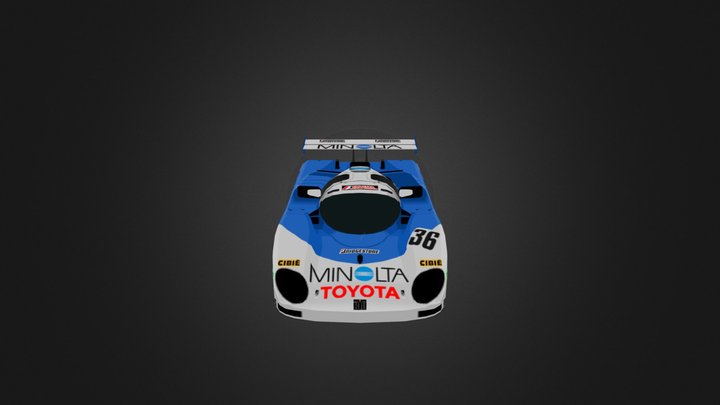 Toyota Minolta 88C-V Race Car GT4 3D Model
