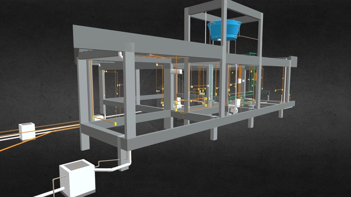 Projeto hidro, elétrico e estrutural JH 3D Model
