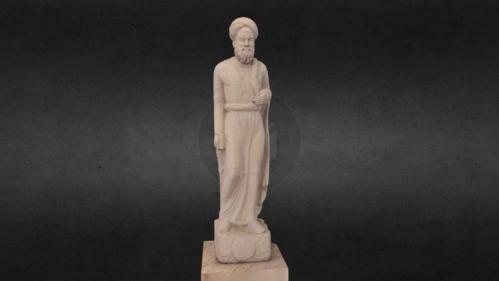 Buhturi Statue created by Khalid Al-Rahal 3D Model