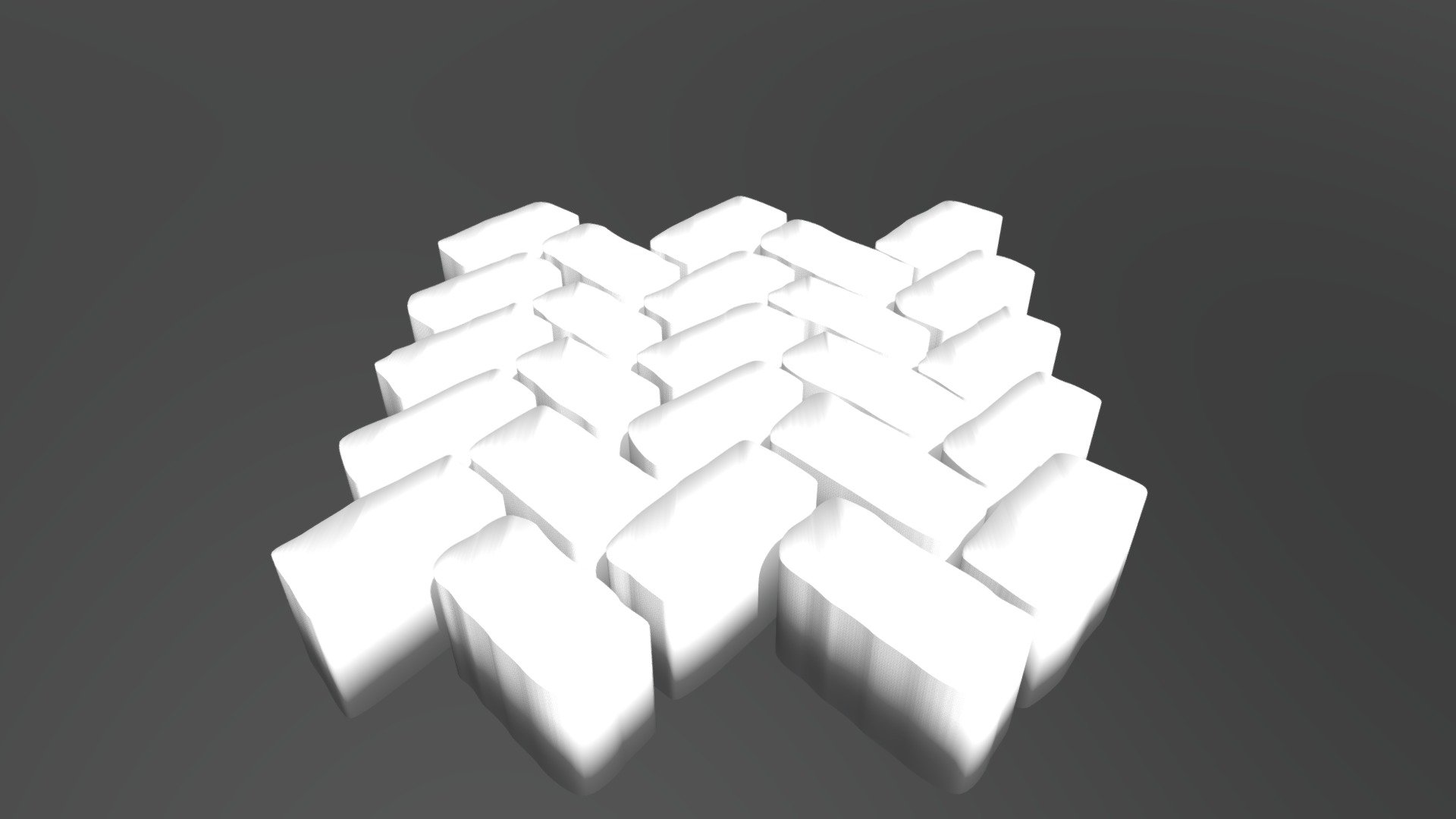 Cobblestone: Herringbone Pattern Narrow Side Up