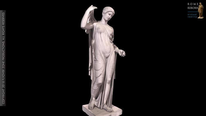 3D rendering of Aphrodite of Fréjus