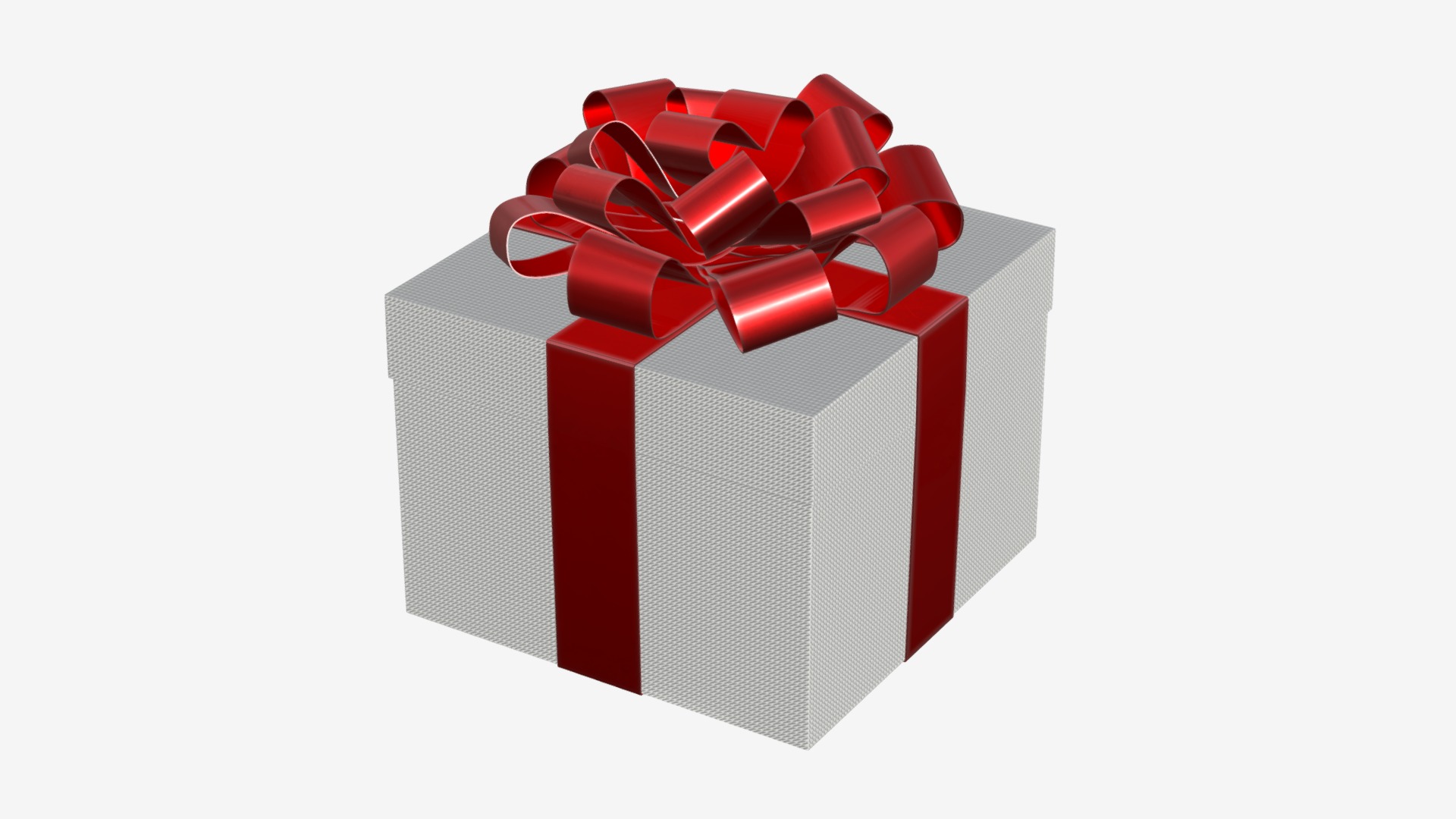 3D model Gift box 02 - This is a 3D model of the Gift box 02. The 3D model is about shape, arrow.