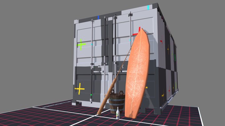 DAE 5 Finished props - By the ocean 3D Model